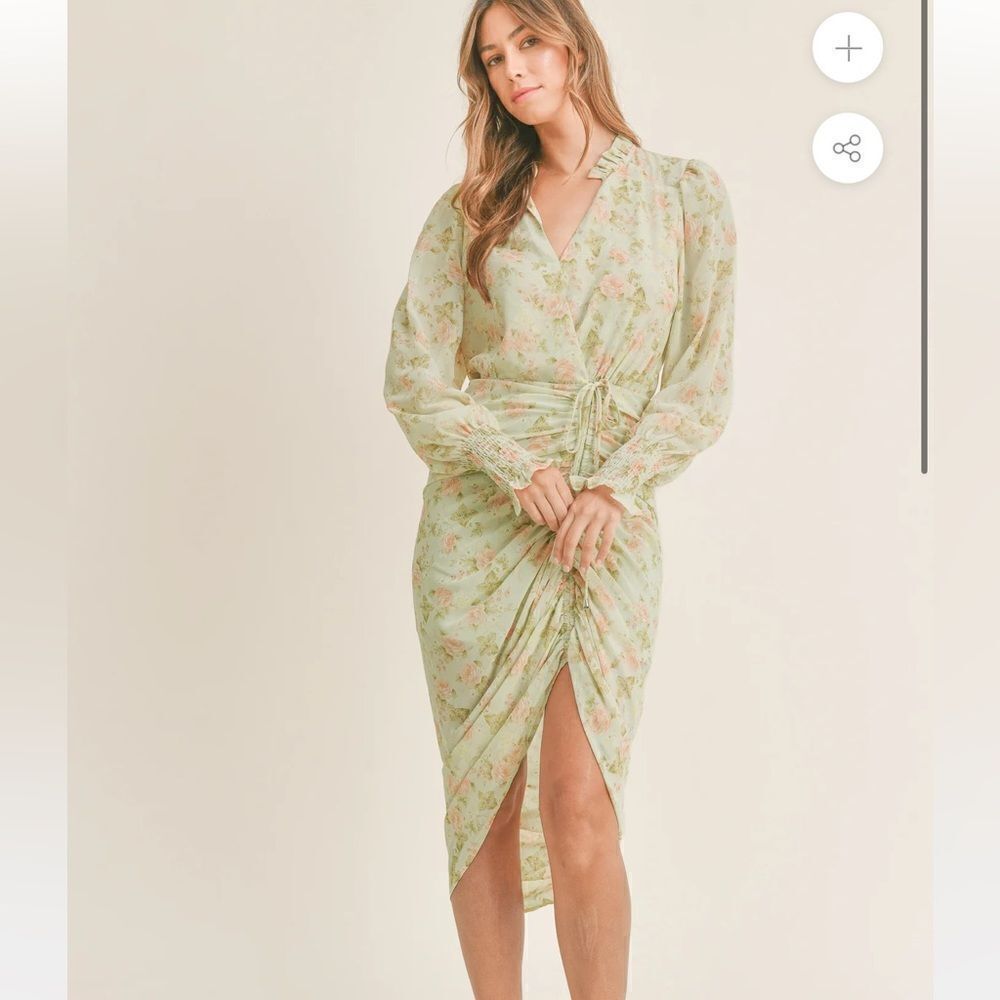 NEW Mable Alejandra Floral Midi Dress Women’s Medium